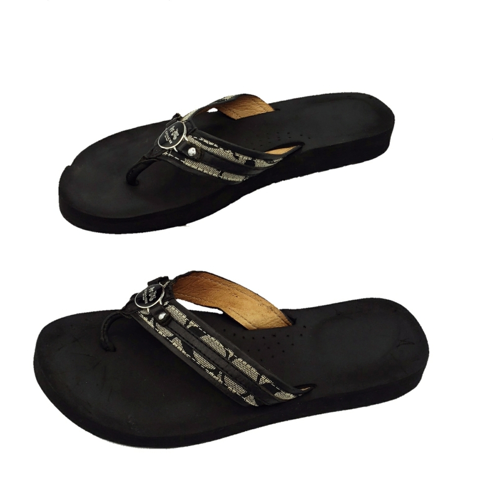 Coach flip flop thong sandals
